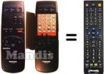 Replacement remote control Toshiba V454G