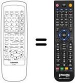 Replacement remote control Toshiba V728G