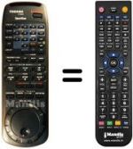 Replacement remote control Toshiba V813G