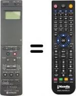 Replacement remote control Hitachi VT546E