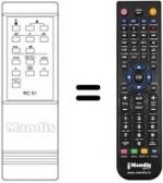 Replacement remote control Radiomarelli VTR8020