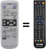 Replacement remote control XD206U