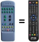 Replacement remote control Mivar 21SF1 STEREO