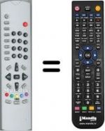 Replacement remote control United UTV4121XNSL SILVER