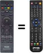 Replacement remote control Philips DVD-R5570H