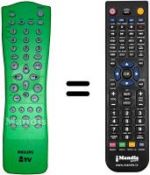Replacement remote control Philips EUR501390