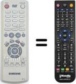 Replacement remote control Samsung DVD-P142