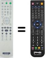 Replacement remote control Sony DVP-NS29