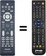 Replacement remote control Philips DVD-R3595H