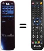 Replacement remote control Amstrad SRX501