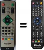 Replacement remote control Sunstech DTB-2200