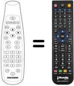 Replacement remote control Grundig DTR1200