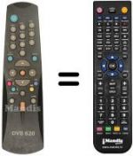Replacement remote control Vestel DVB840CI