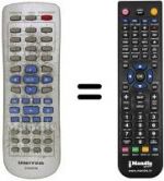 Replacement remote control United DVD4057M