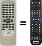 Replacement remote control Funai F100DB