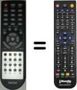 Replacement remote control Fonestar RDS581W HD