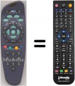 Replacement remote control RC1600 / 00