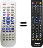 Replacement remote control Vestel DVD-AV RECEIVER