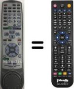 Replacement remote control Hitachi DV-W1E