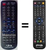 Replacement remote control i-Joy I-VISION-DVD1006 (V. 2015)