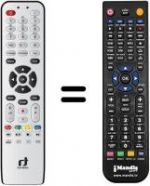 Replacement remote control Inverto IDL6651N