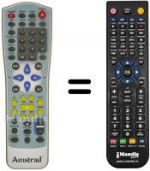 Replacement remote control Amstrad D230