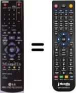 Replacement remote control LG 10115