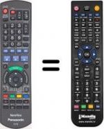 Replacement remote control Panasonic DMRE-X87