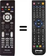 Replacement remote control Philips DVD-R3577H