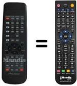 Replacement remote control Pioneer BXD1047