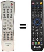 Replacement remote control Marantz DV7000
