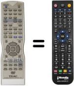 Replacement remote control RC-829A