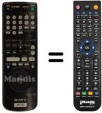 Replacement remote control Sony DVP-S715