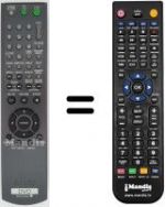 Replacement remote control Sony DVP-NS325