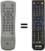 Replacement remote control LG REMCON063