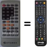 Replacement remote control STOREX MPIX355
