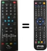 Replacement remote control SYTECH SY-3104 DVB-T