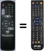 Replacement remote control Thomson DVD400SA