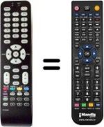 Replacement remote control Thomson 26HE8022