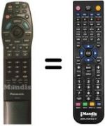 Replacement remote control Panasonic DVD-A360