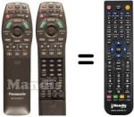 Replacement remote control Panasonic DVD-A7