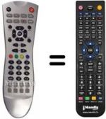 Replacement remote control ALBA ALDTR160