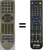 Replacement remote control Orion HVS59040