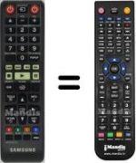 Replacement remote control Samsung HVS59065