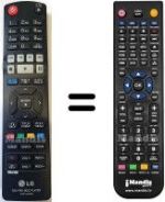 Replacement remote control LG HVS59054