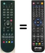 Replacement remote control HVS53309