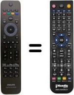 Replacement remote control Philips HVS53468