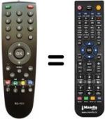 Replacement remote control HVS57508