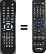 Replacement remote control HVS57628