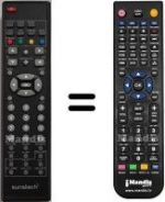 Replacement remote control Sunstech HVS57386